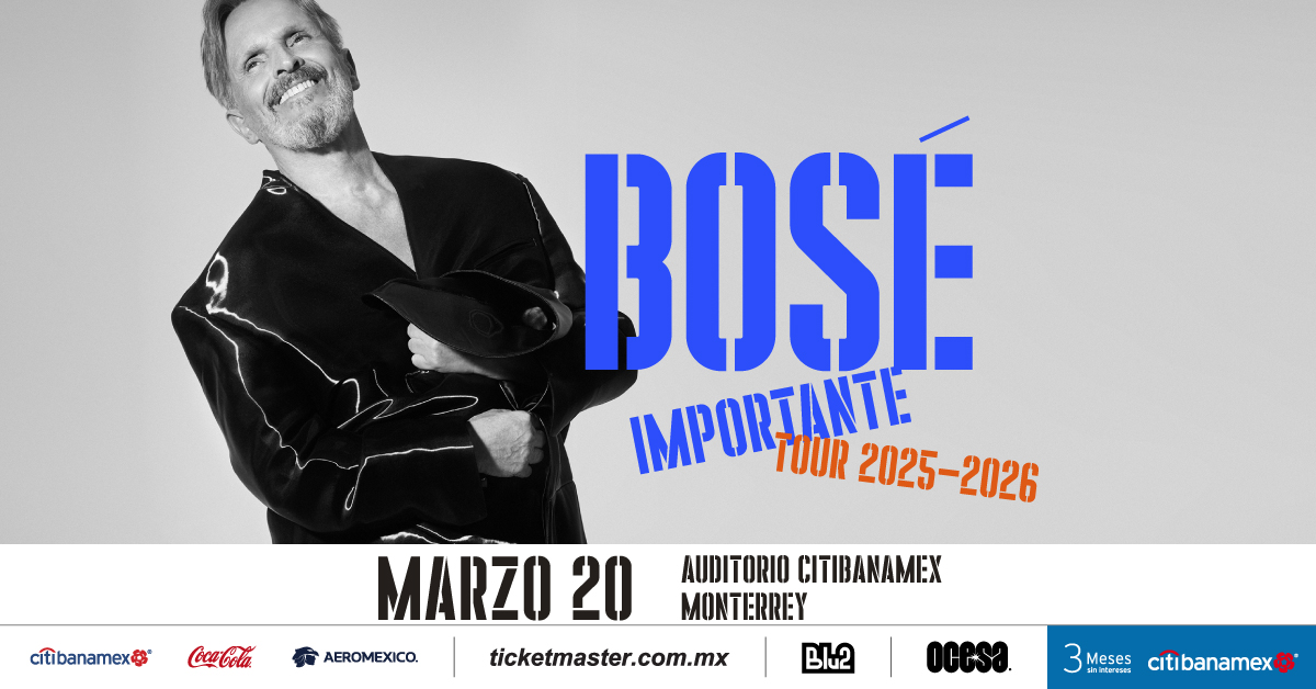 Miguel Bosé llega a Monterrey con su “Importante Tour”
