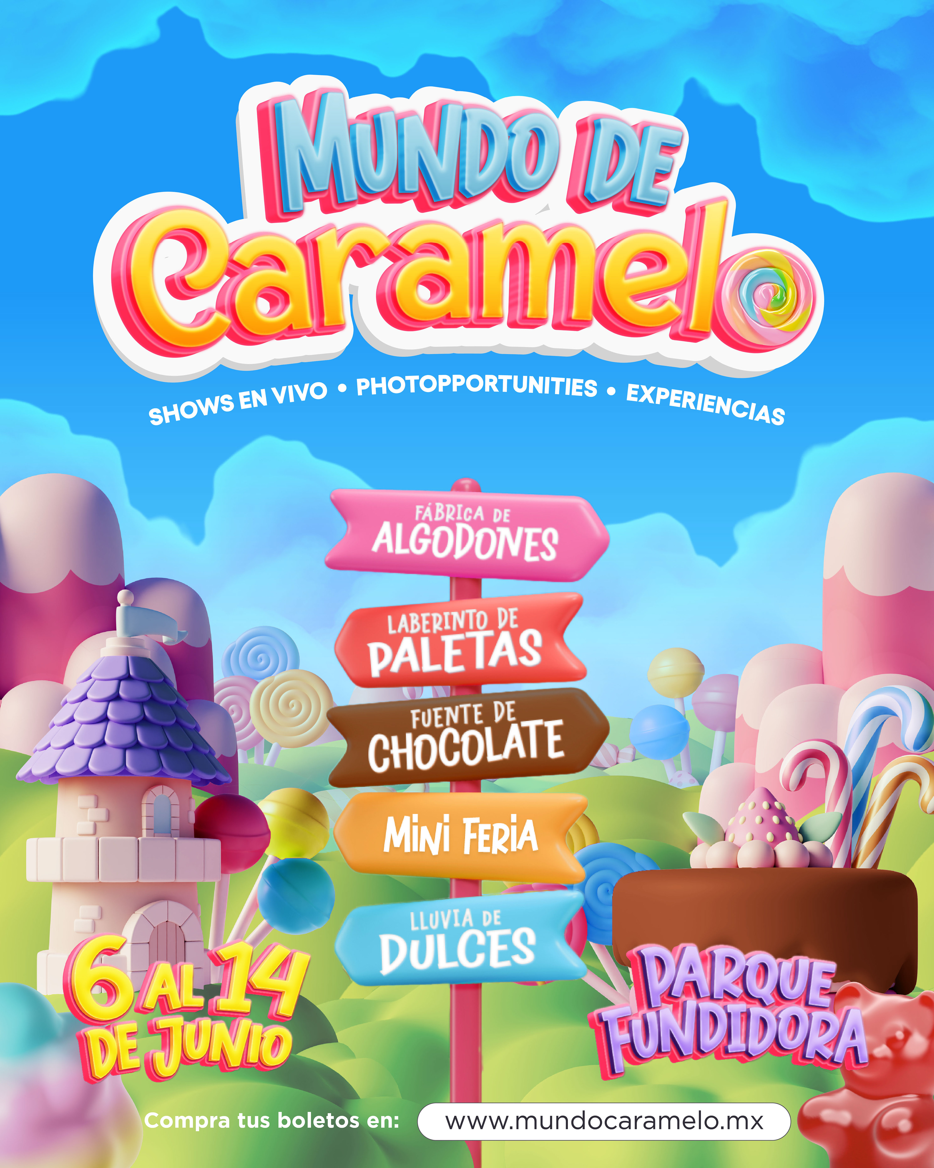 ¡Mundo de Caramelo Llega a Monterrey! Un Parque Temático para Toda la Familia