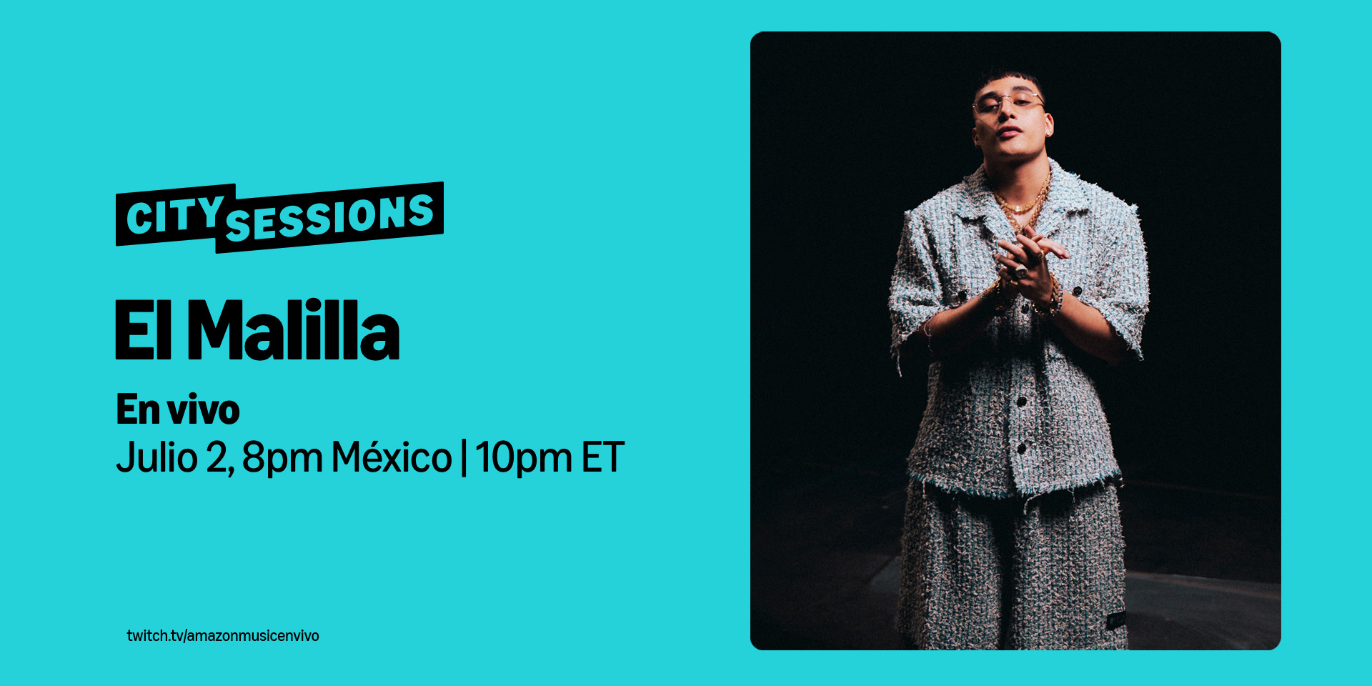 EL MALILLA PROTAGONIZA EL SEGUNDO EPISODIO DE CITY SESSIONS DE AMAZON MUSIC