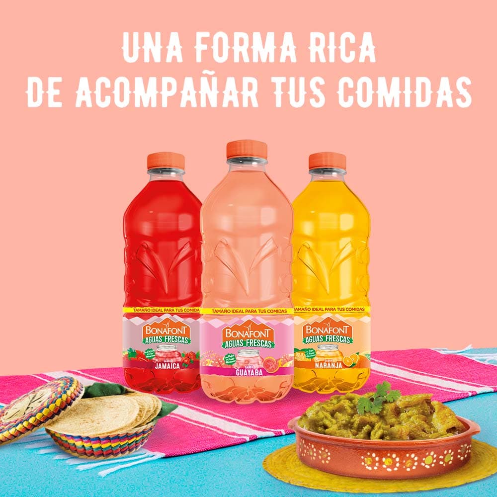 Estas Fiestas Patrias, celebra con frescura y sabor con Aguas Frescas Bonafont