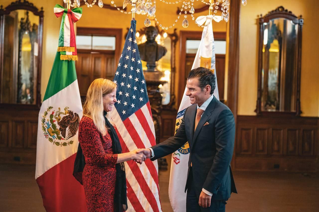 Miguel Flores se reúne con Melissa Bishop, Cónsul General de Estados Unidos en Monterrey, para fortalecer la relación bilateral