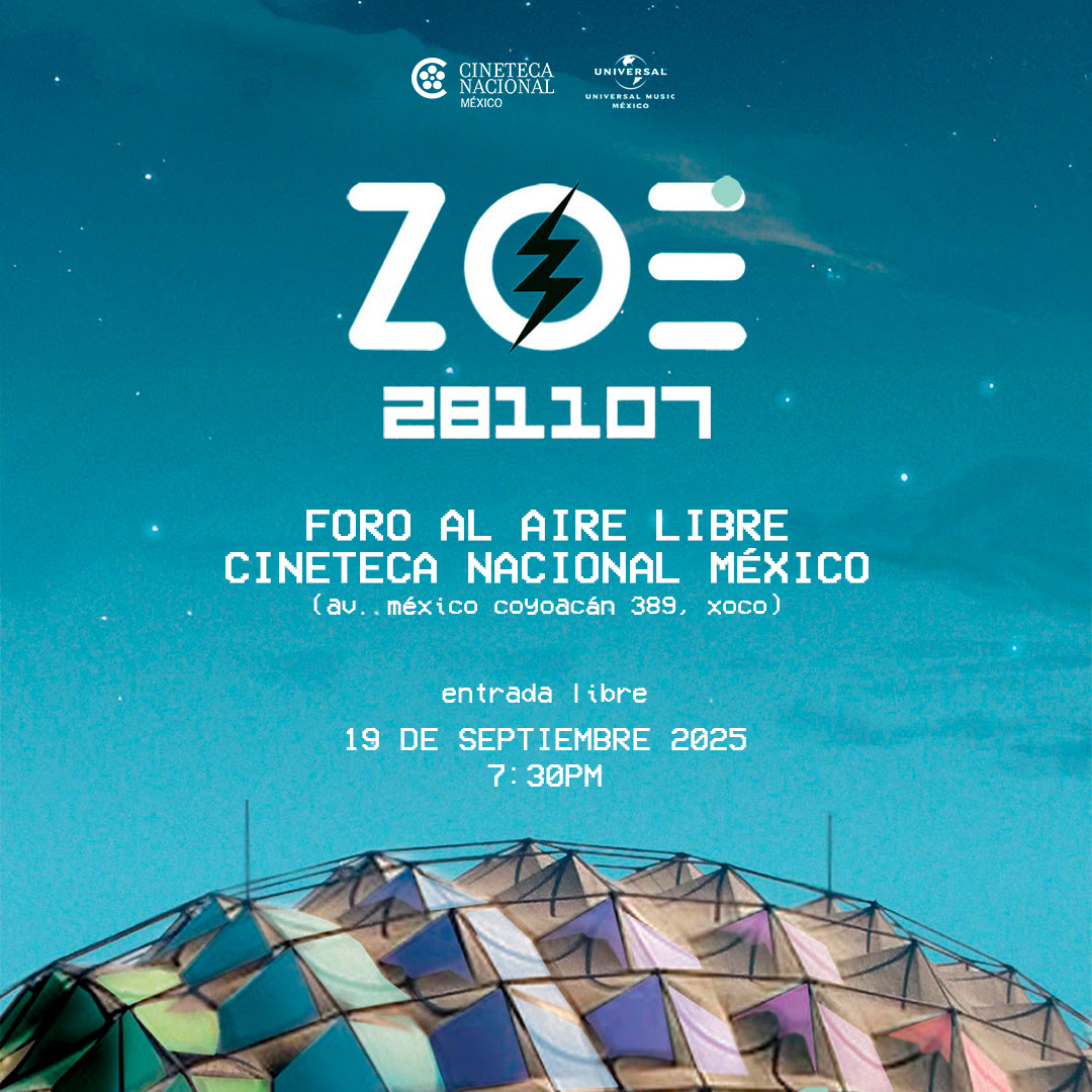 Zoé y la Cineteca Nacional anuncian proyección al aire libre del concierto 281107