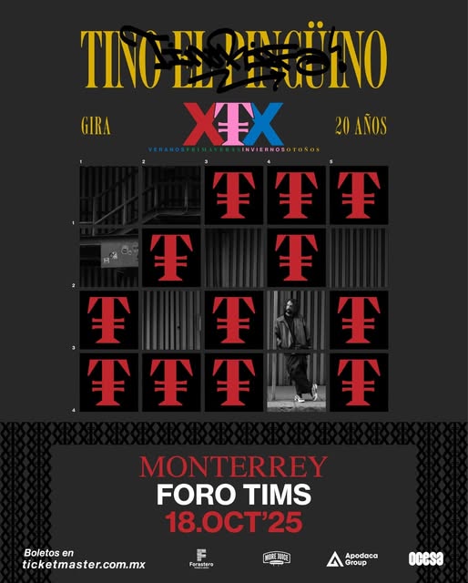 Tino el Pingüino vuelve a Monterrey: una noche para celebrar 20 años de música urbana