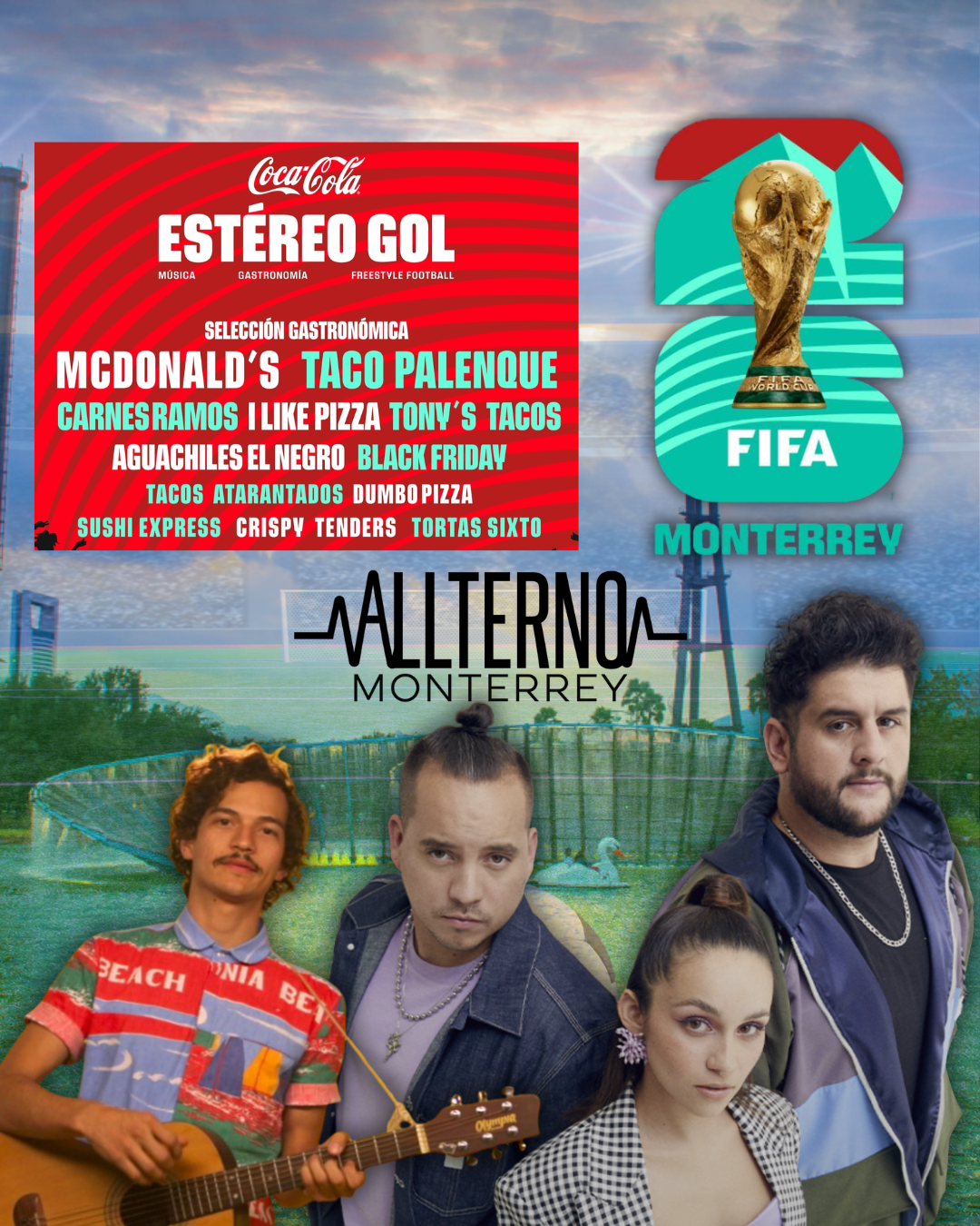 Coca-Cola Estéreo Gol 2025 llega a Monterrey con música, deporte y sabor