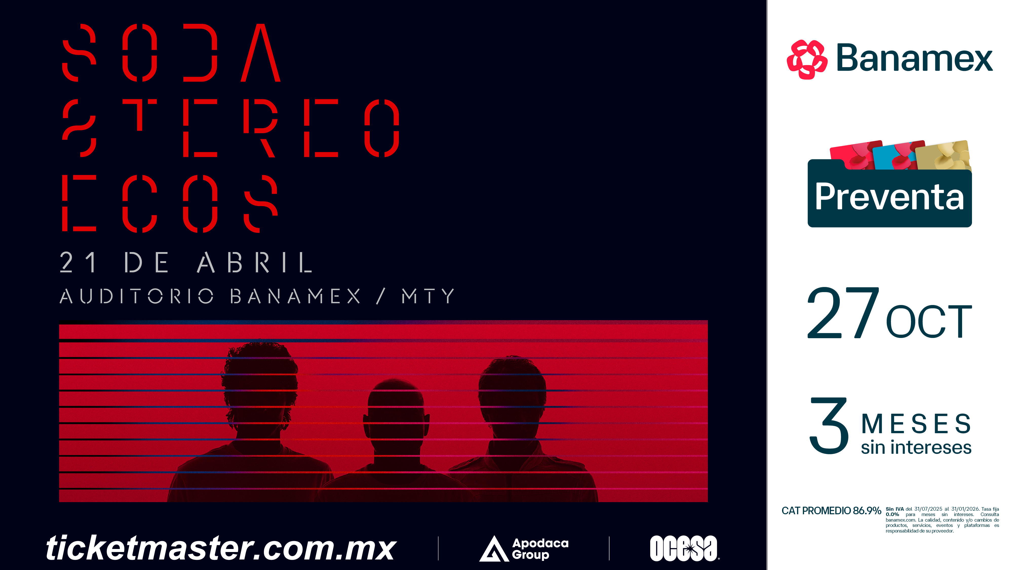 Soda Stereo regresa a Monterrey con “Ecos”: el reencuentro más esperado del rock en español