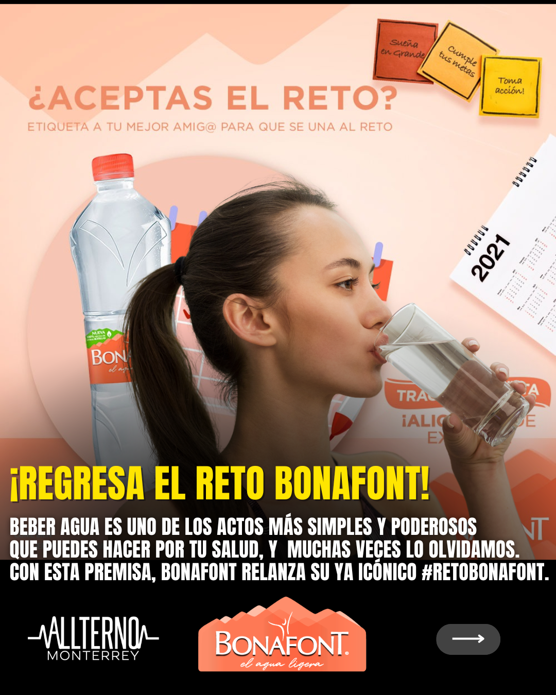 ¡Regresa el Reto Bonafont! La invitación a transformar tu salud con solo 2 litros de agua al día