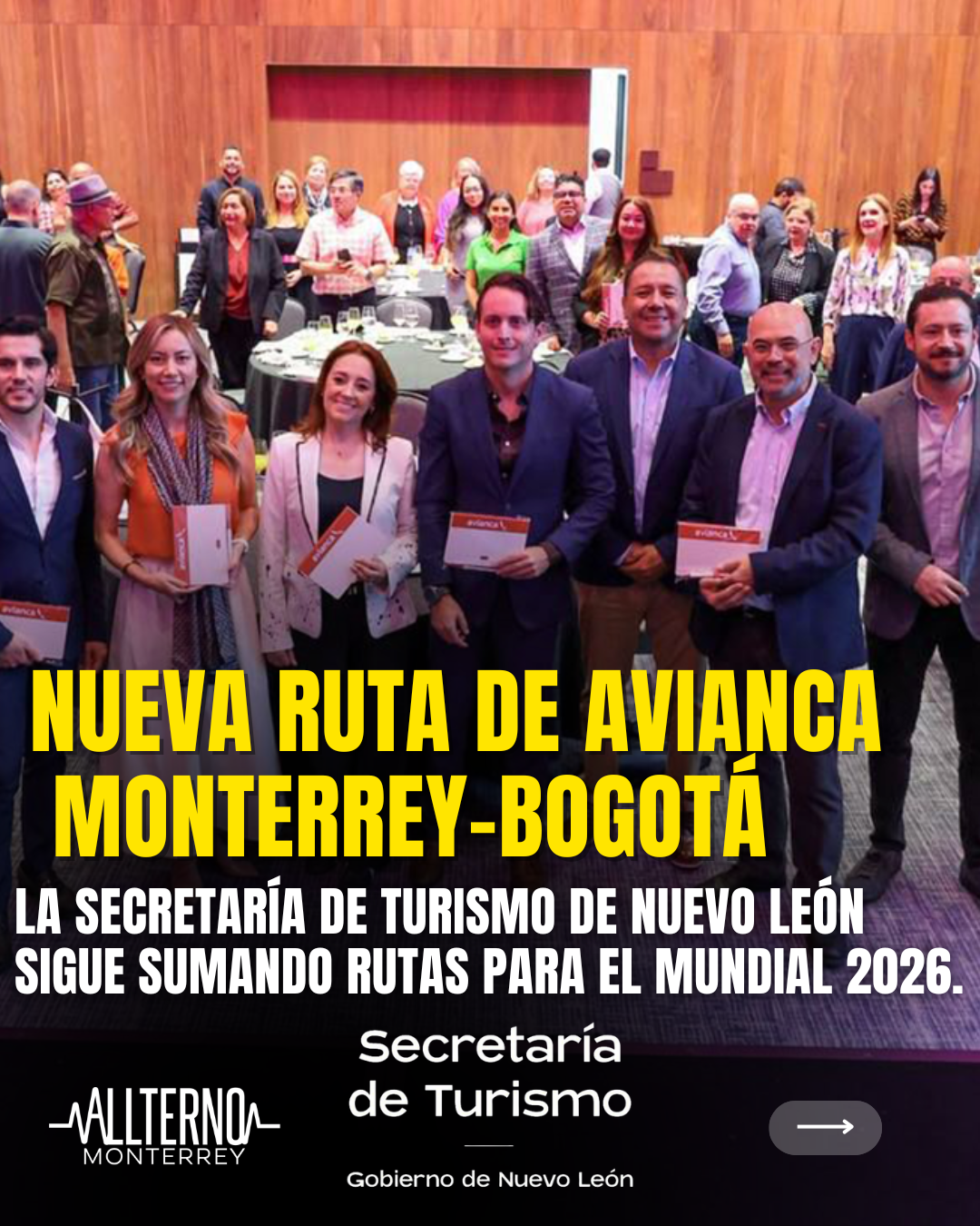 Nuevo León fortalece su conexión internacional con la nueva ruta Monterrey–Bogotá de Avianca