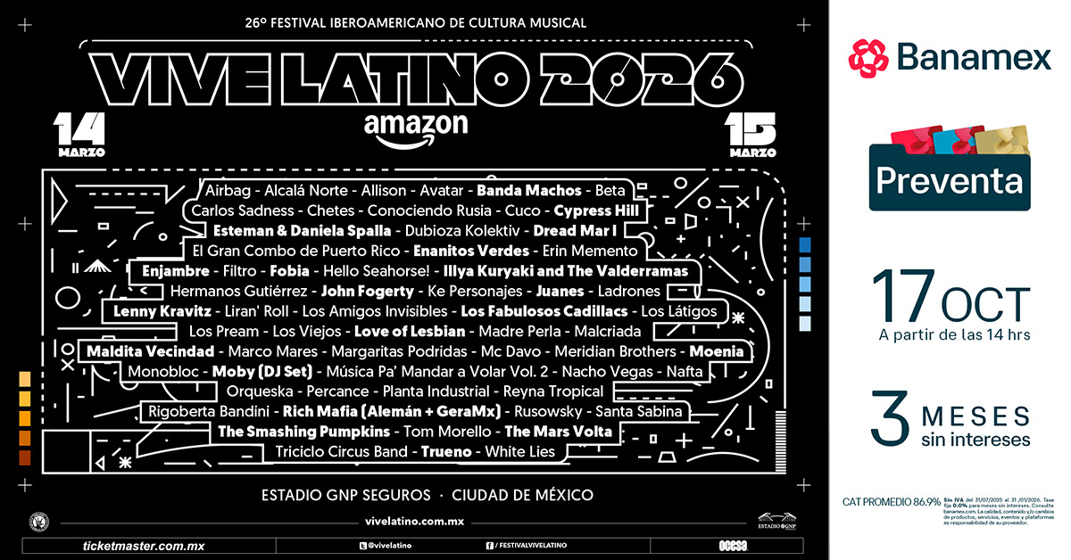 🎸 Vive Latino 2026: la música es el código de nuestra realidad