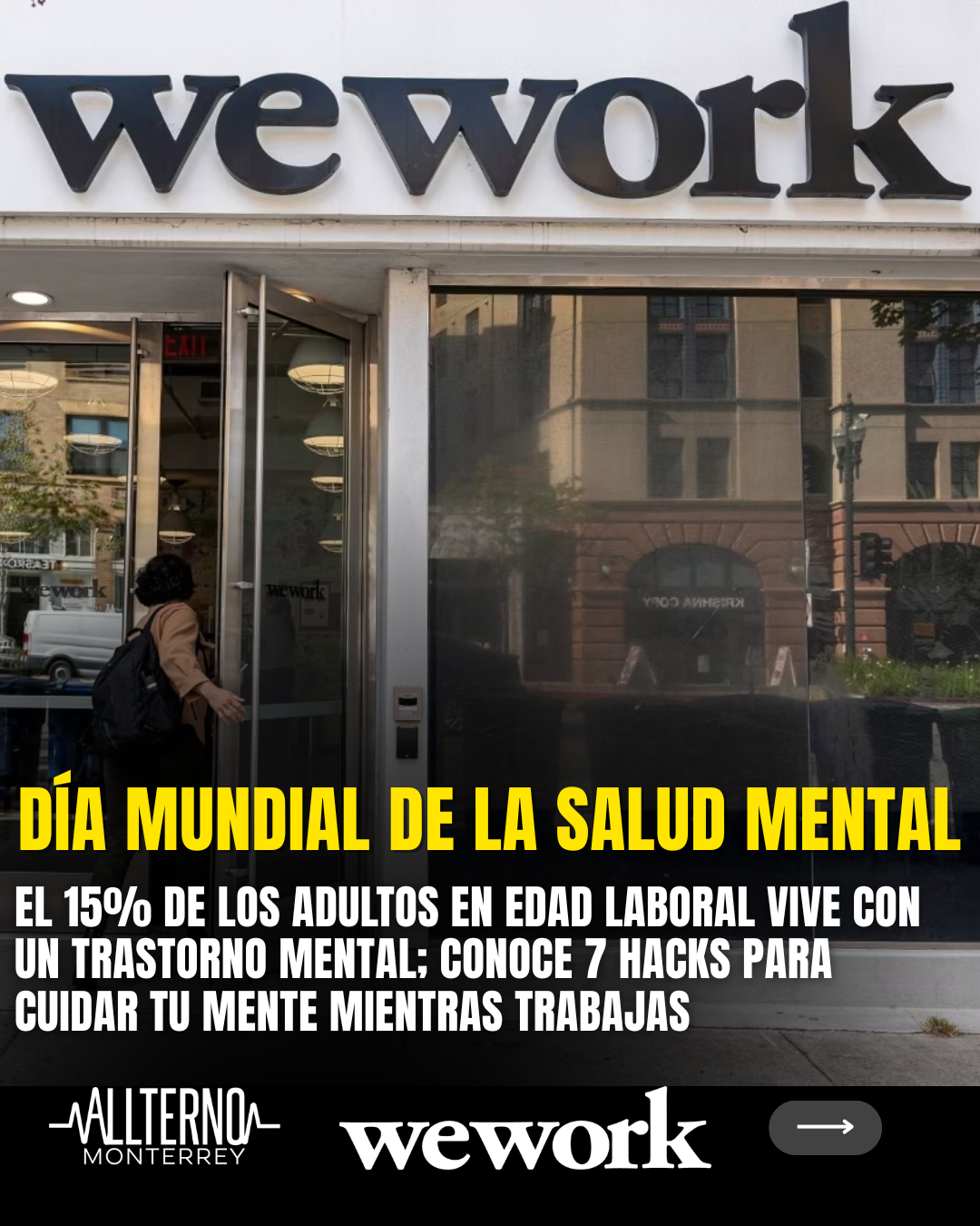 WeWork promueve el bienestar laboral con 7 hacks para cuidar la salud mental en el trabajo