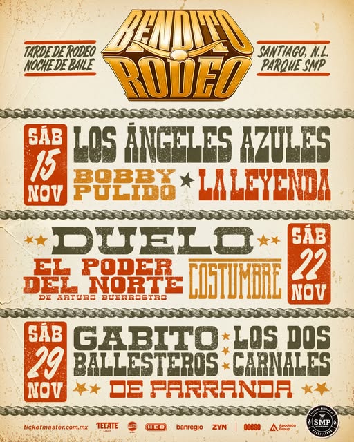 Bendito Rodeo llega a Monterrey con tres días de música, baile y sabor norteño