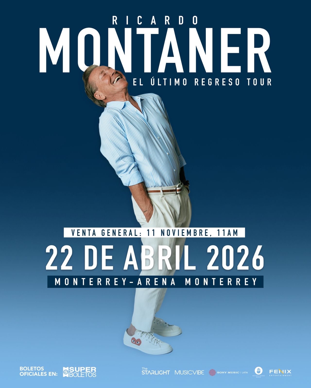 Ricardo Montaner anuncia su gira mundial&nbsp;“El Último Regreso World Tour 2026”