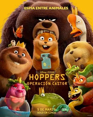 Disney y Pixar presentan nuevo tráiler y pósters de HOPPERS: OPERACIÓN CASTOR, su próxima comedia animada