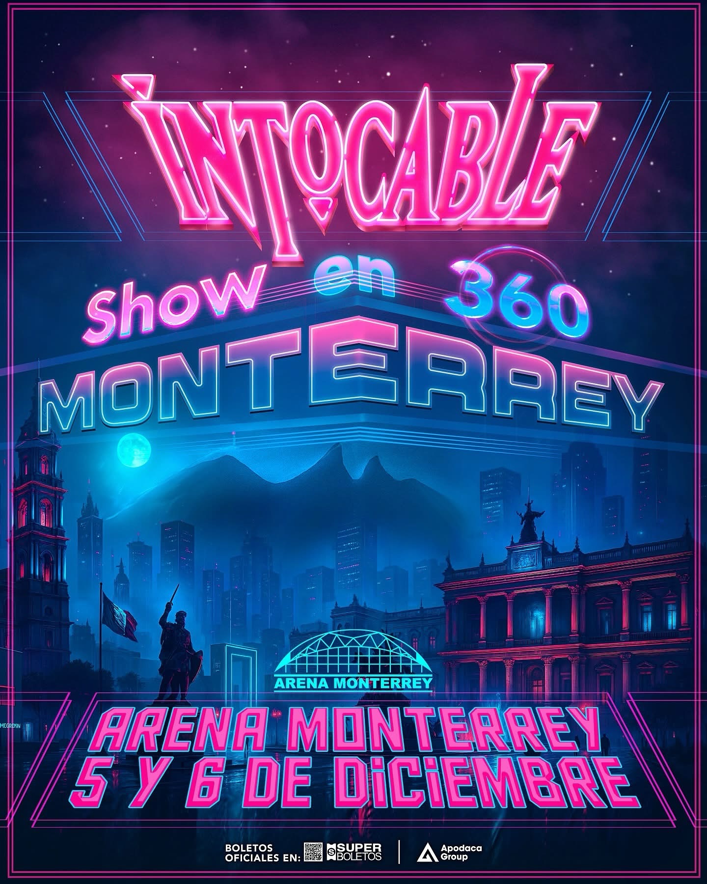 Intocable regresa a Monterrey 5 y 6 de Diciembre en la Arena Monterrey