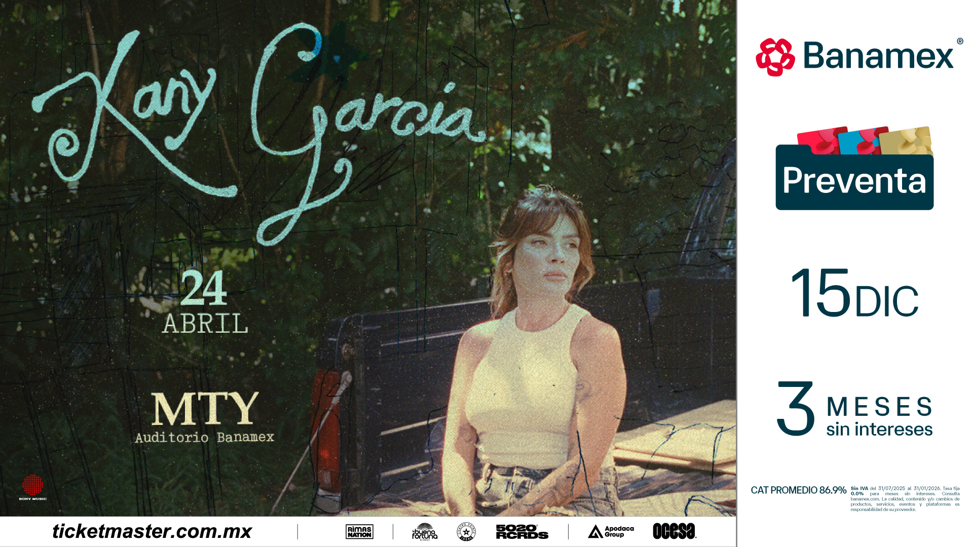 Kany García regresa a Monterrey con su García Tour 2025: una noche para sentir, sanar y cantar desde el alma