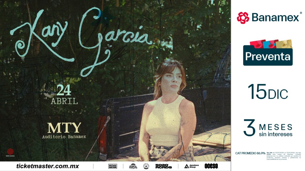 Kany García regresa a Monterrey con su García Tour 2025: una noche para sentir, sanar y cantar desde el&nbsp;alma