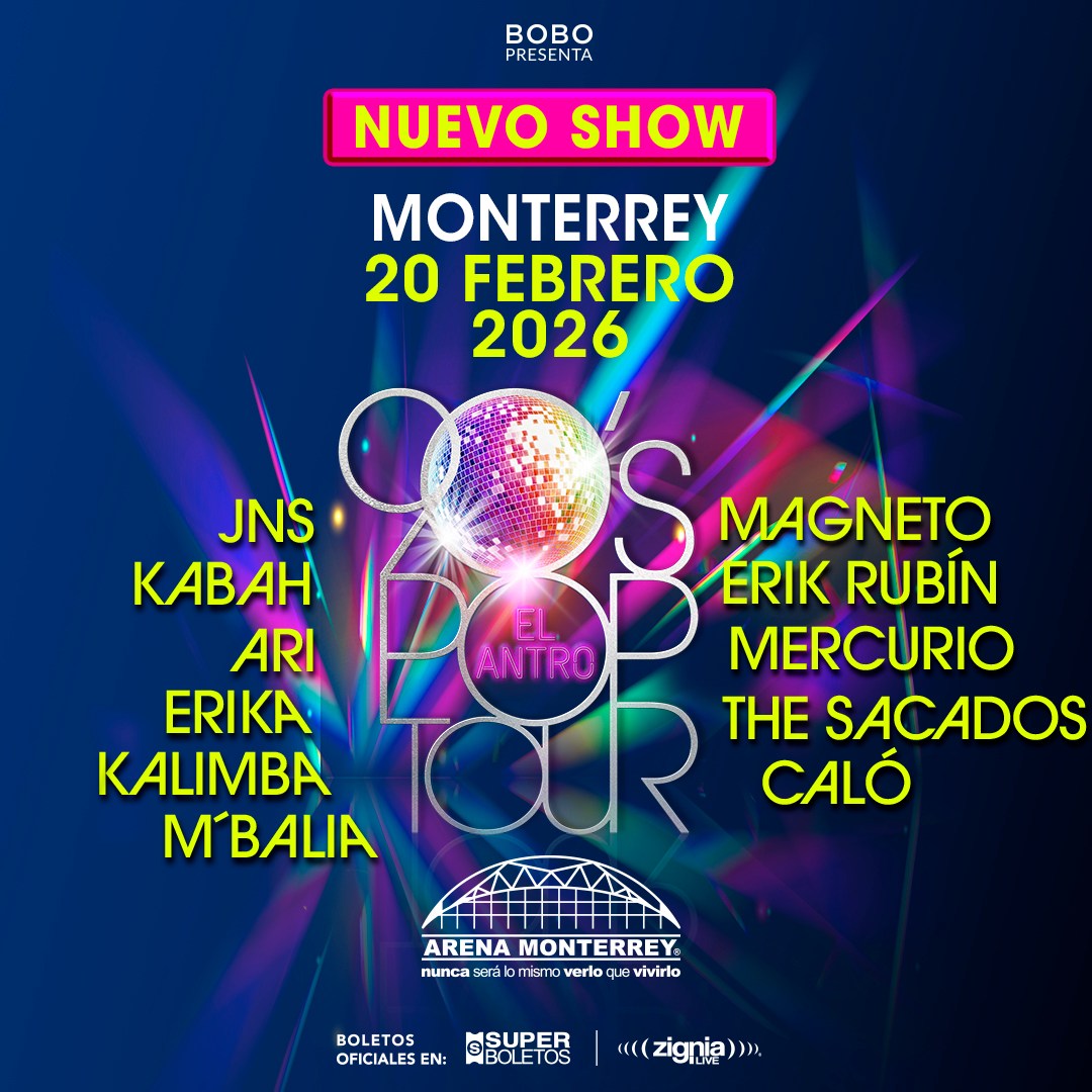 El Antro noventero más grande llega a Monterrey: fecha, artistas y de qué va el 90s Pop Tour – El Antro