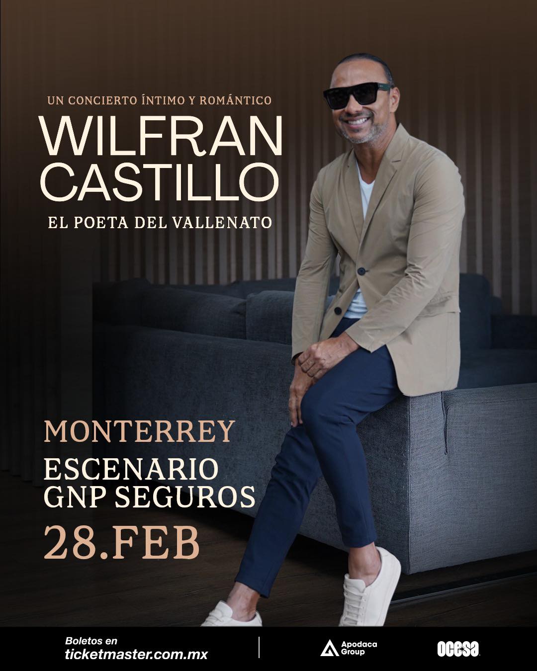 Wilfran Castillo se presenta en Escenario GNP Seguros este Sábado 28 de Febrero 2026