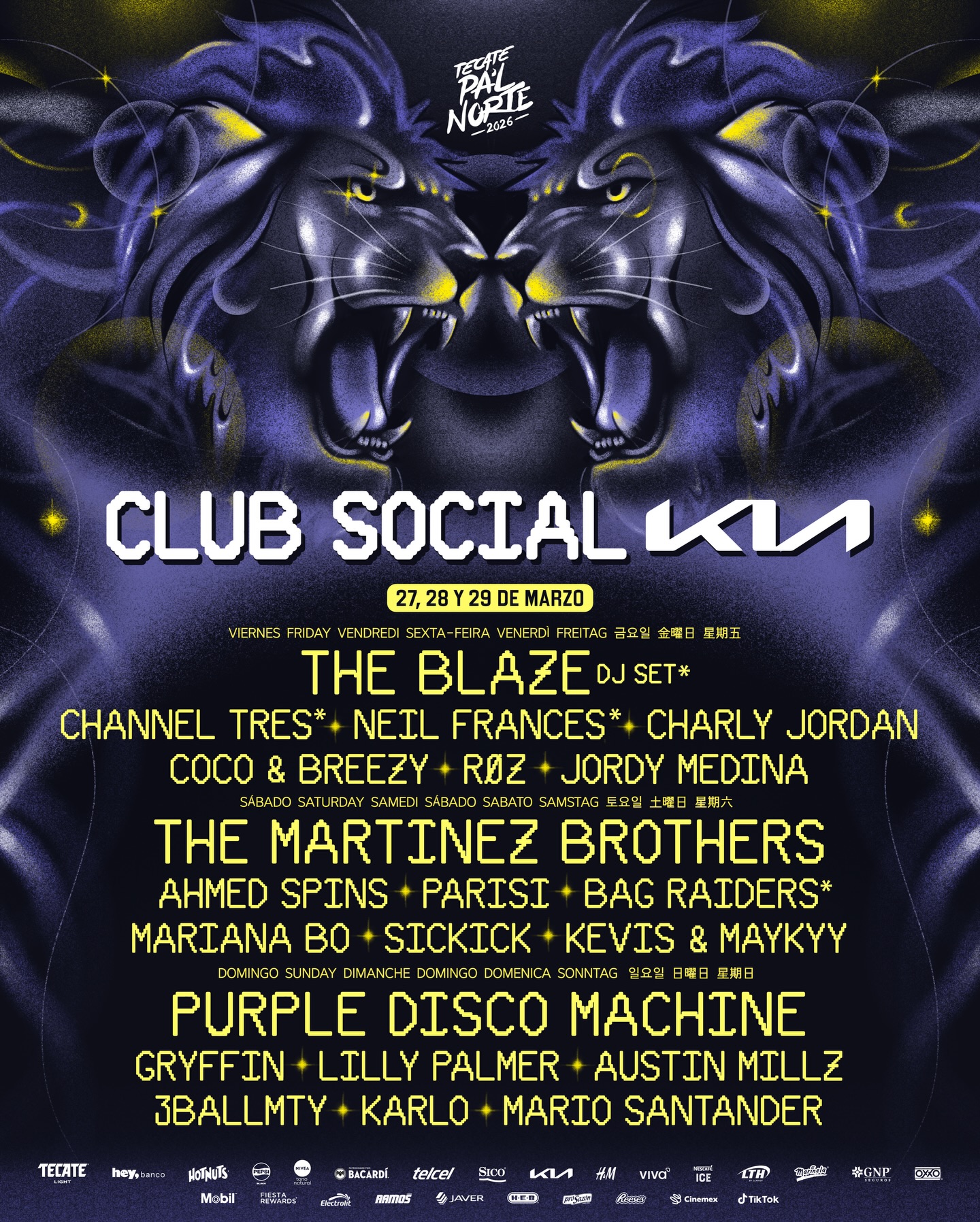 Club Social KIA: la pista electrónica de Tecate Pa’l Norte se prepara para encender Monterrey