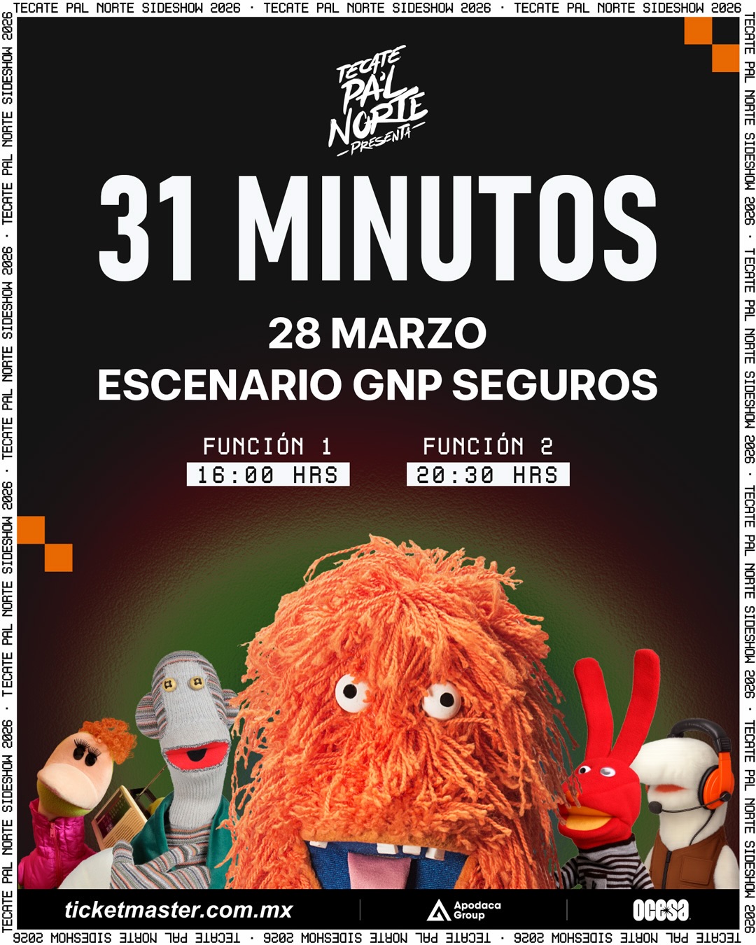 31 Minutos llega a Monterrey con show especial en el Escenario GNP Seguros