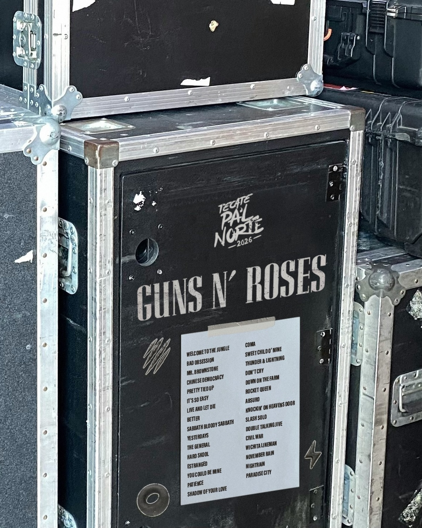 Guns N’ Roses revela posibles canciones para su show en Tecate Pa’l Norte 2026 🎸