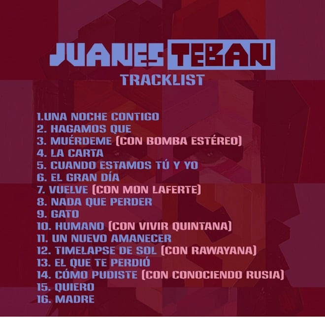 Juanes lanza JuanesTeban, su nuevo álbum y llega a Monterrey este 12 de marzo