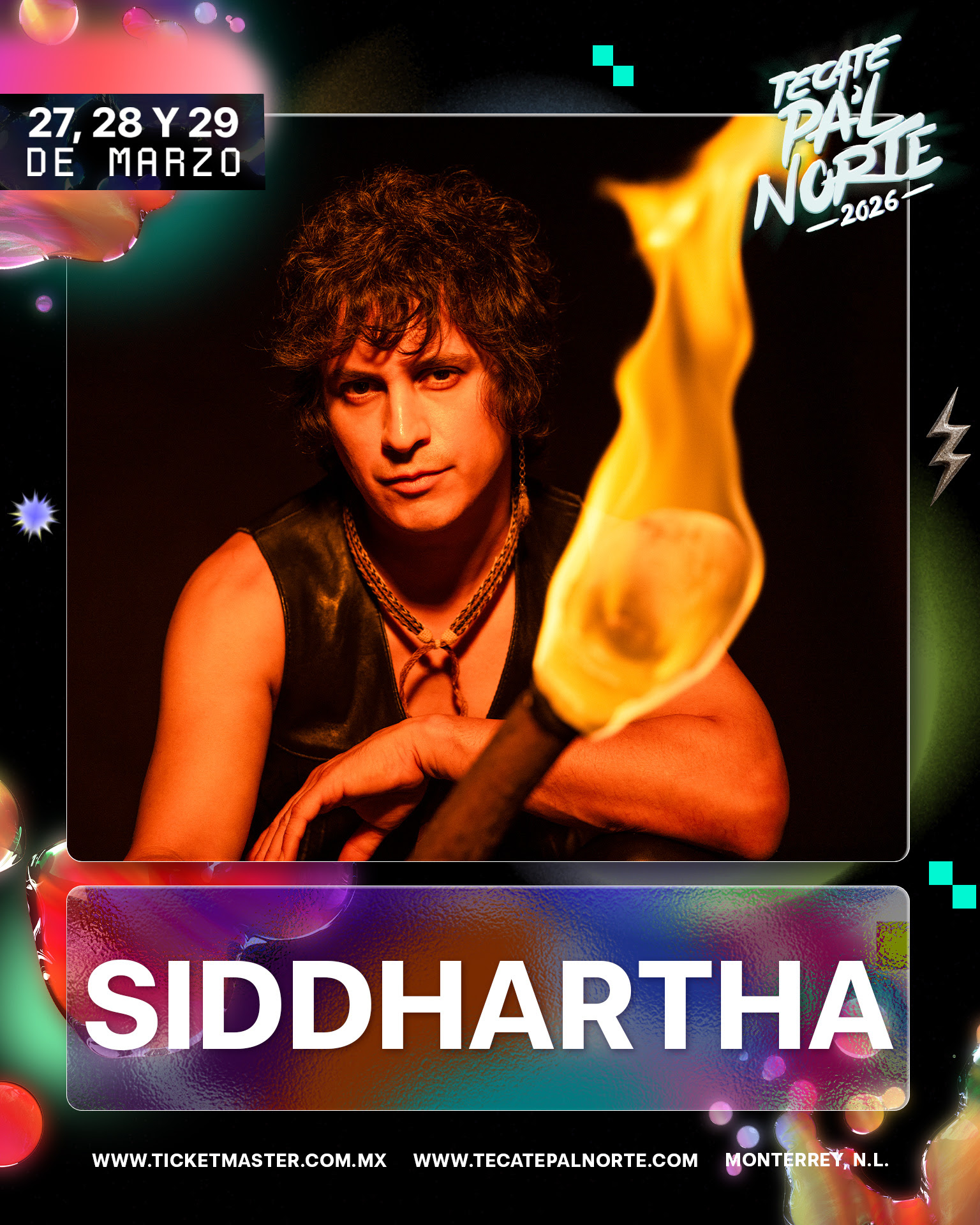 Siddhartha prepara un ambicioso doble set en Tecate Pa’l Norte 2026