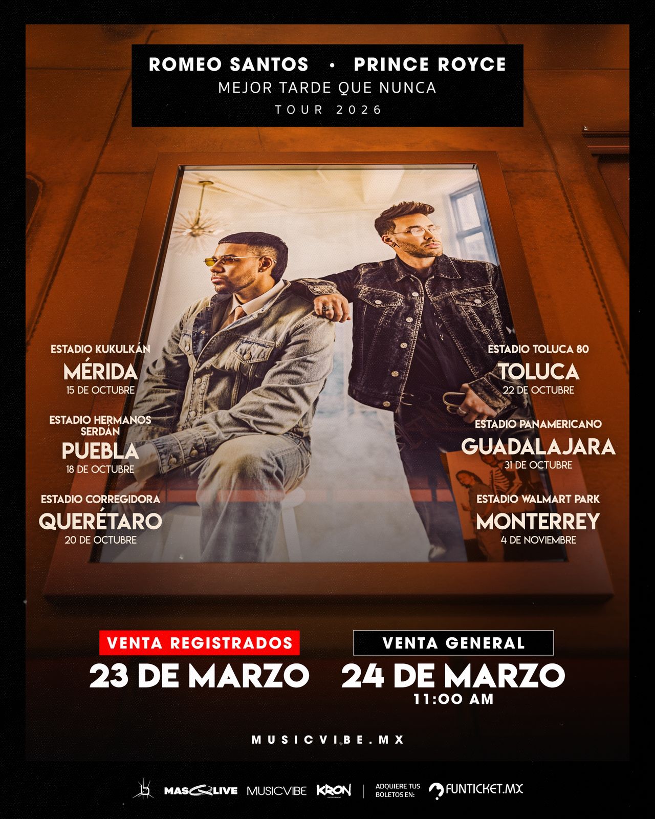 Romeo Santos y Prince Royce anuncian gira histórica en México