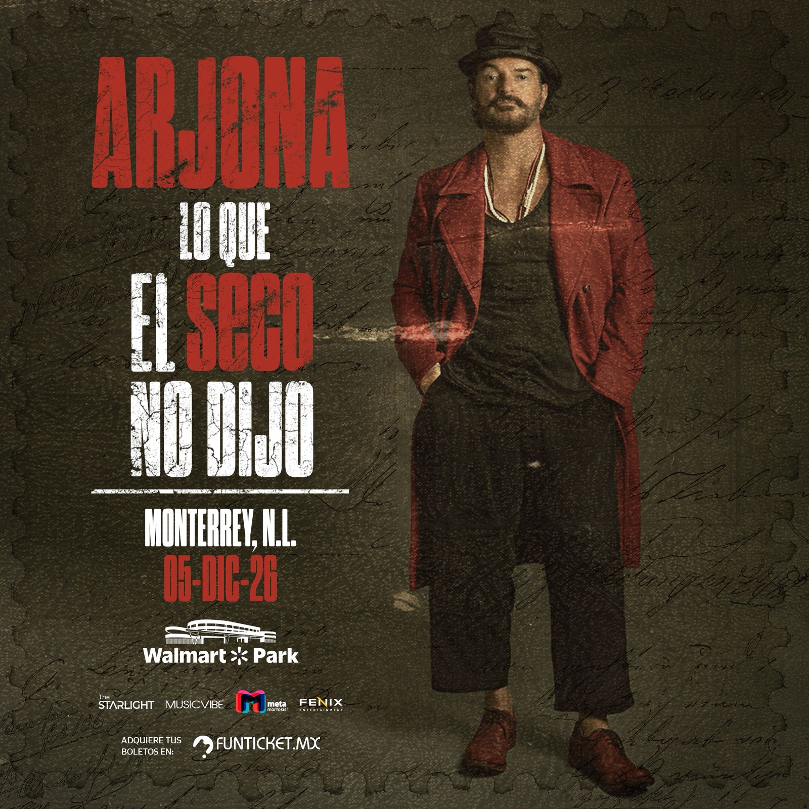 Ricardo Arjona regresa a Monterrey con una gira íntima y de gran formato