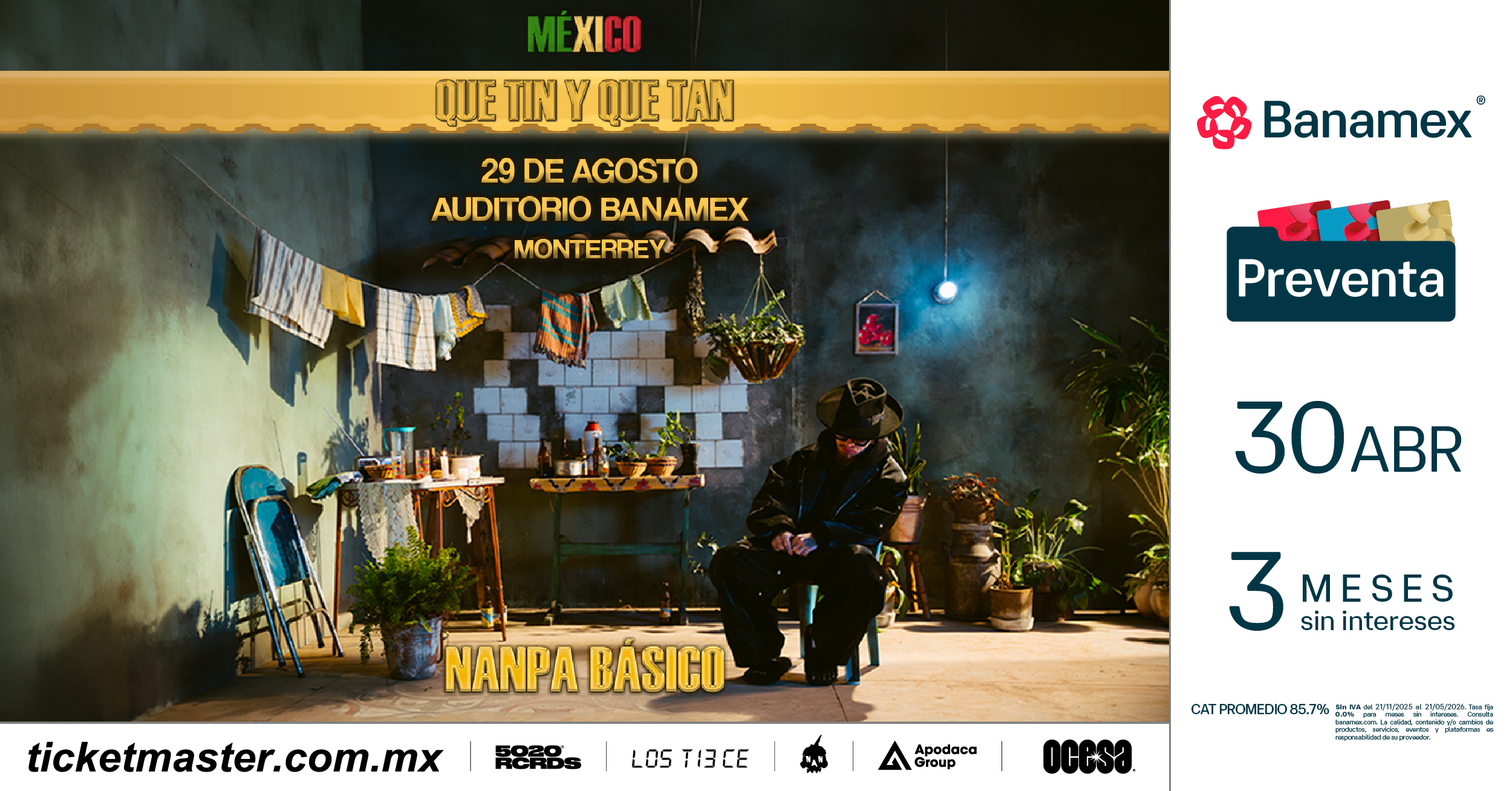 Nanpa Básico llega a Monterrey con su nuevo álbum “Que Tin y Que Tan”