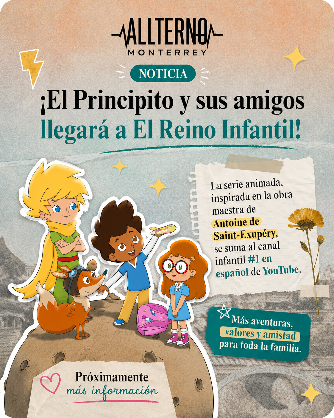 El Principito y sus amigos llegará a El Reino Infantil en alianza con Mediawan Kids & Family