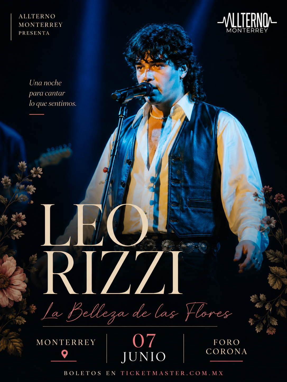 Leo Rizzi llegará a Monterrey este 7 de junio para una noche llena de emociones en Foro Corona