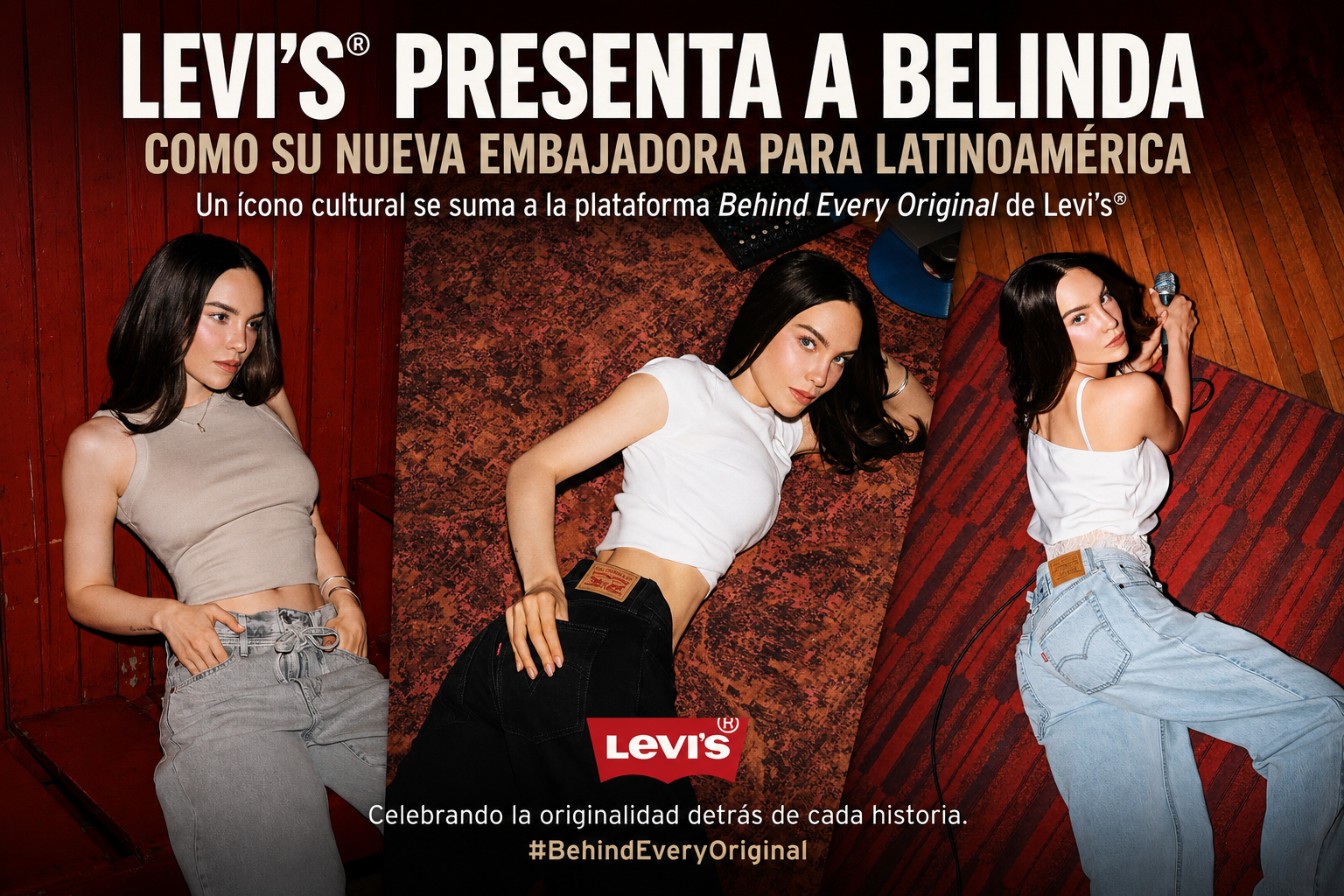 Belinda es la nueva embajadora de Levi’s® para Latinoamérica
