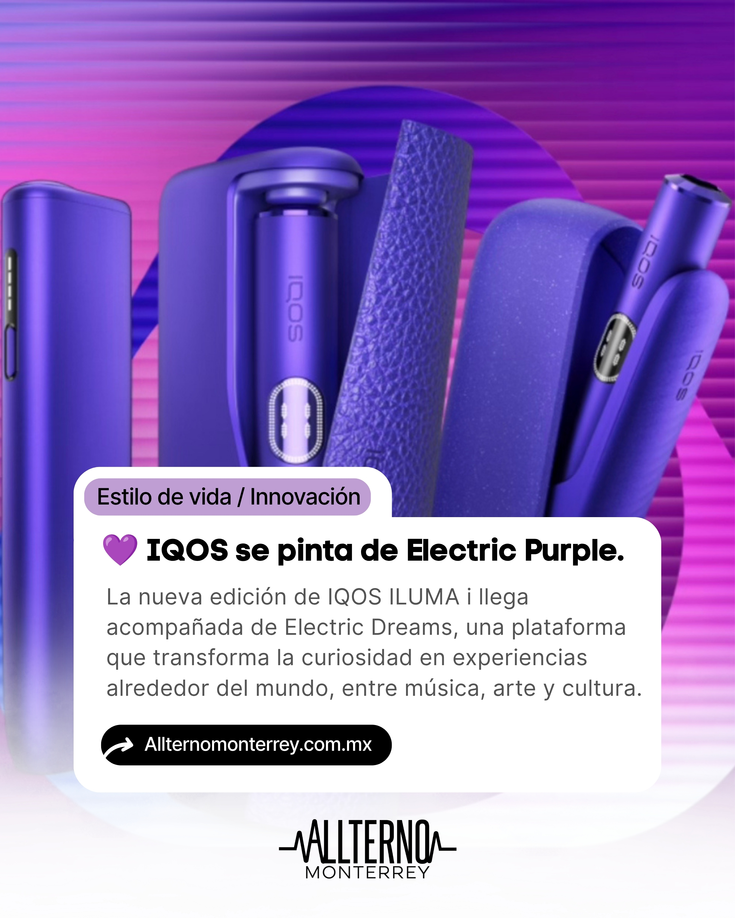 IQOS presenta Electric Purple y Electric Dreams, una nueva apuesta por el diseño y las experiencias