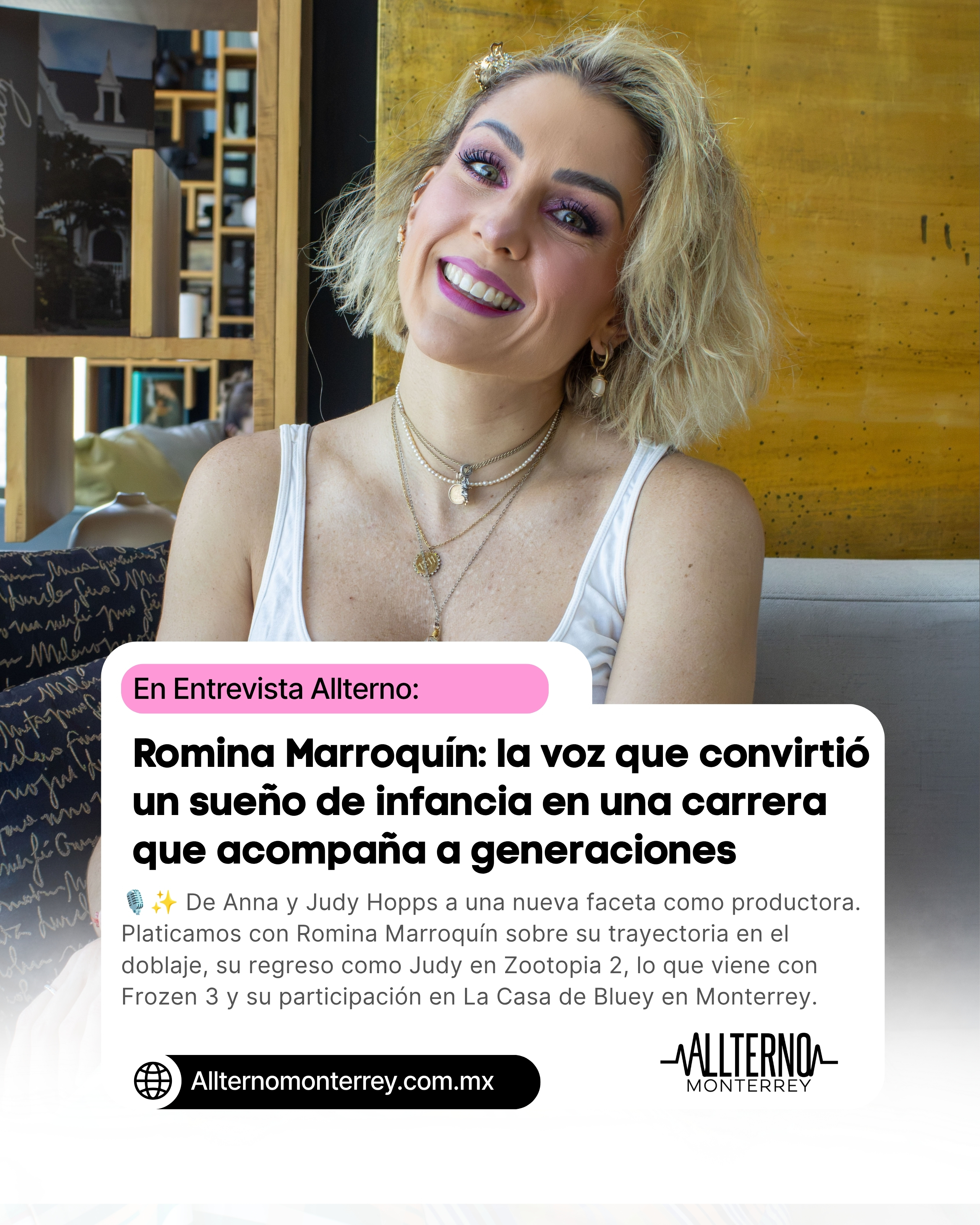 Romina Marroquín: una voz que pasó de ser un sueño de infancia a acompañar a generaciones