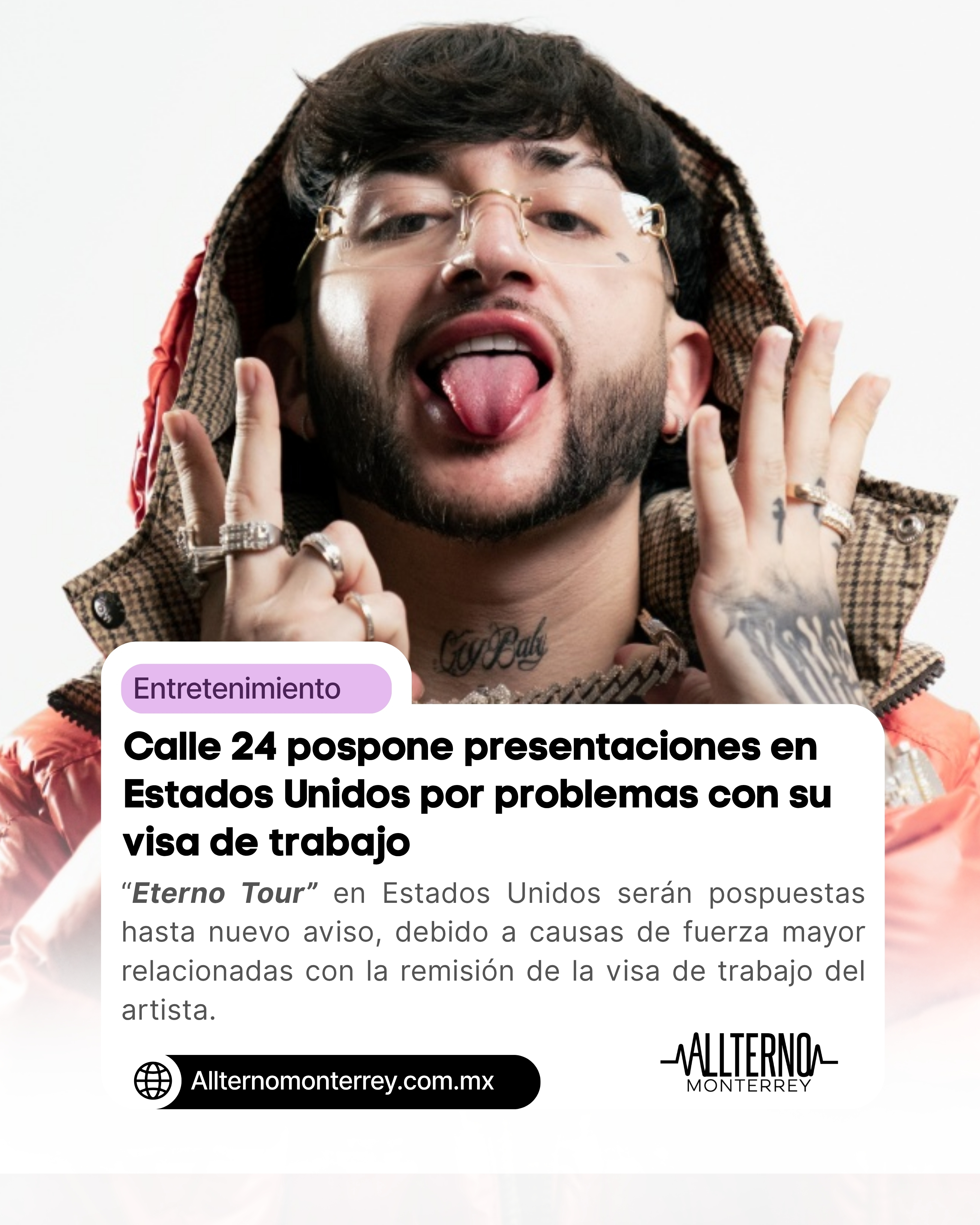 Calle 24 pospone presentaciones en Estados Unidos por problemas con su visa de trabajo