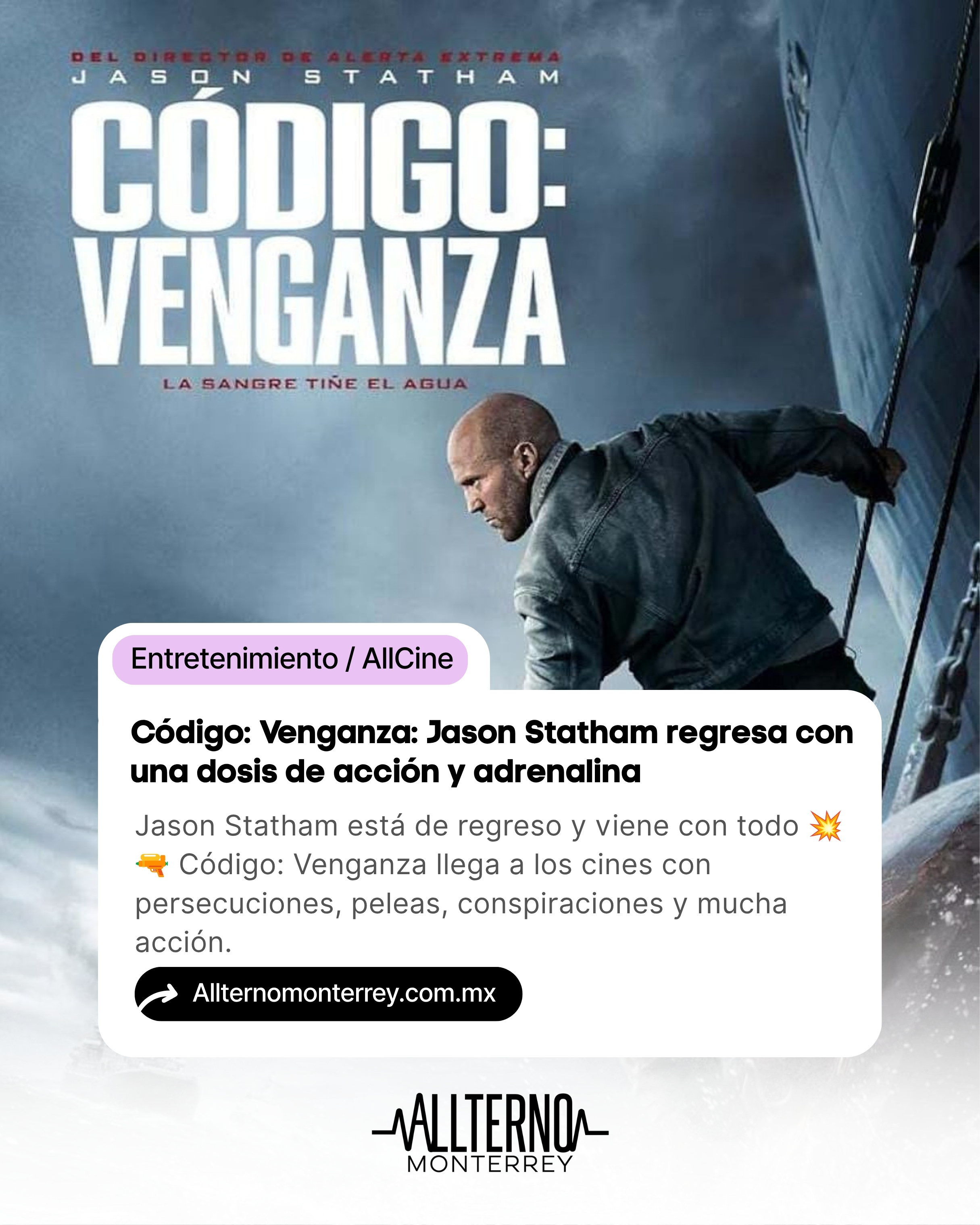 Código: Venganza: Jason Statham regresa con una dosis de acción y adrenalina