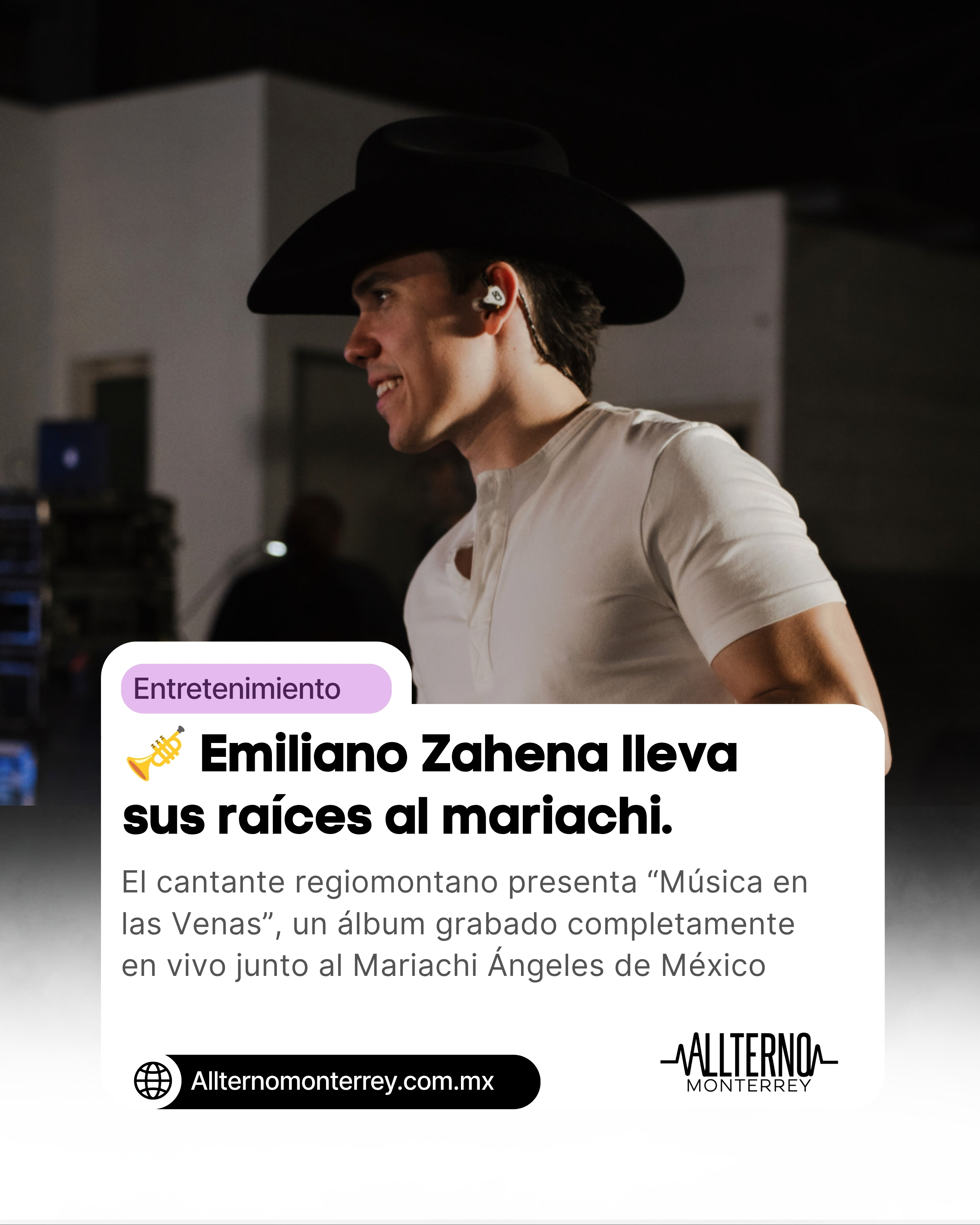 Emiliano Zahena revive los clásicos del mariachi con su nuevo álbum “Música en las Venas”