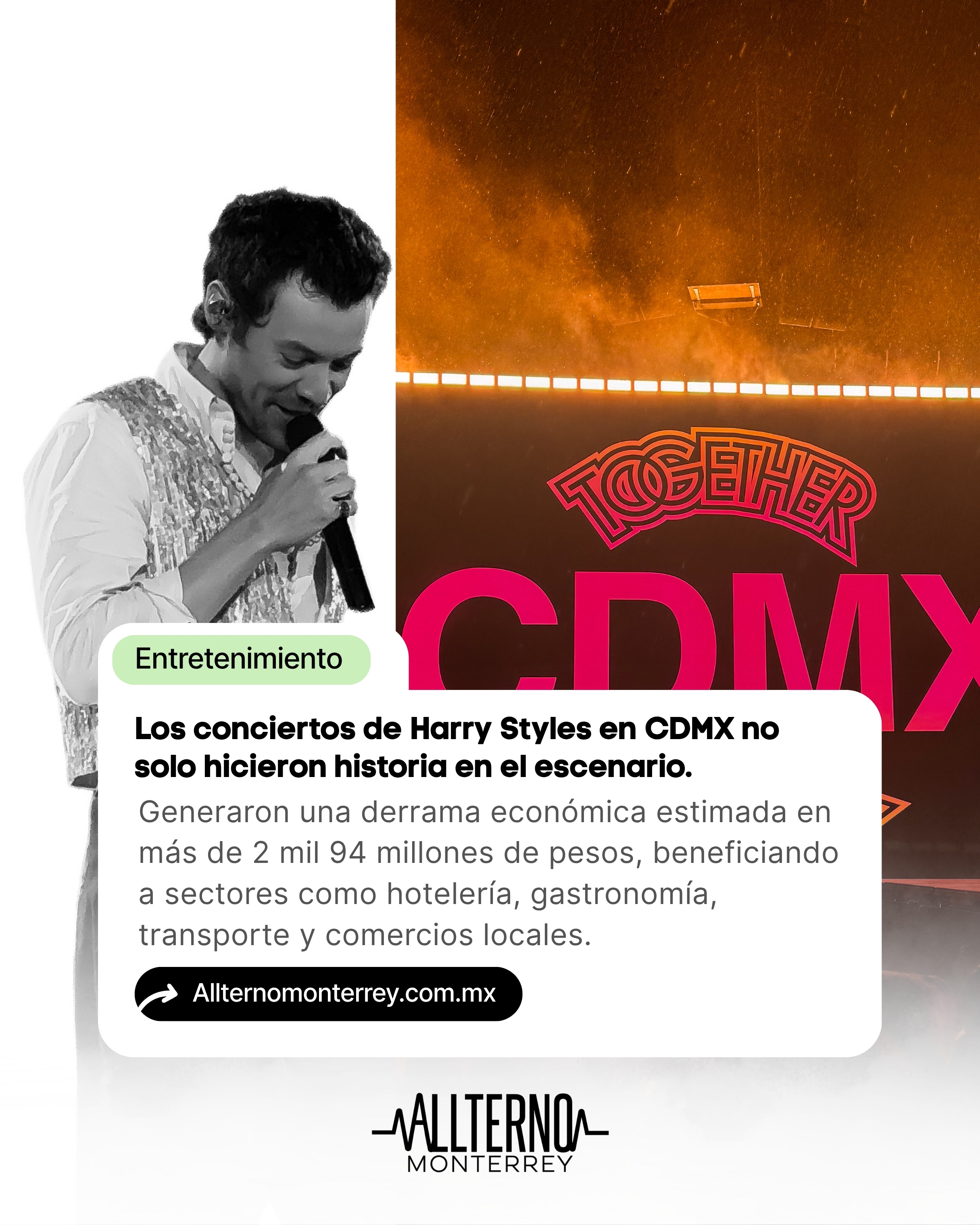 Conciertos de Harry Styles dejan una derrama millonaria en Ciudad de México