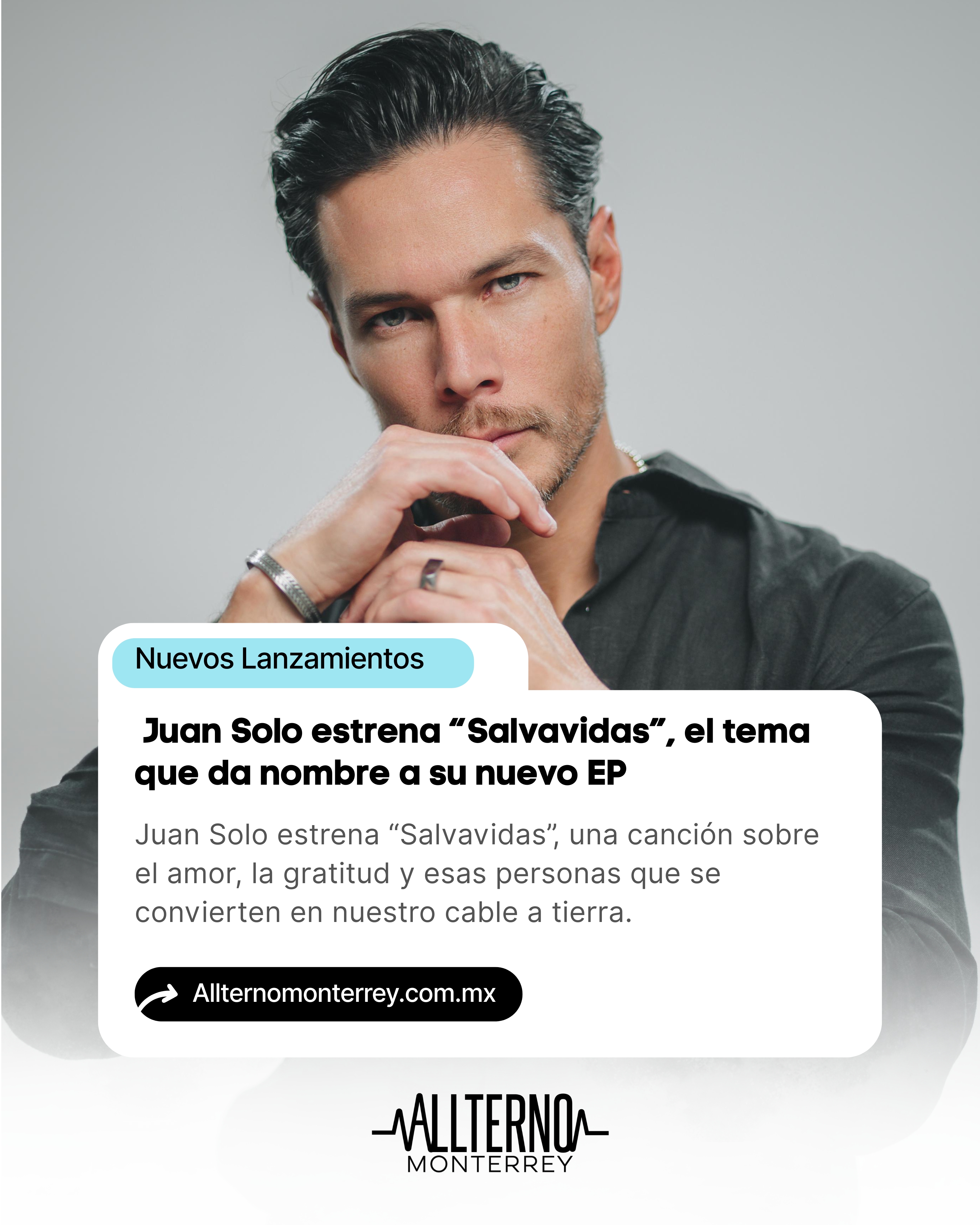 Juan Solo estrena “Salvavidas”, el tema que da nombre a su nuevo EP