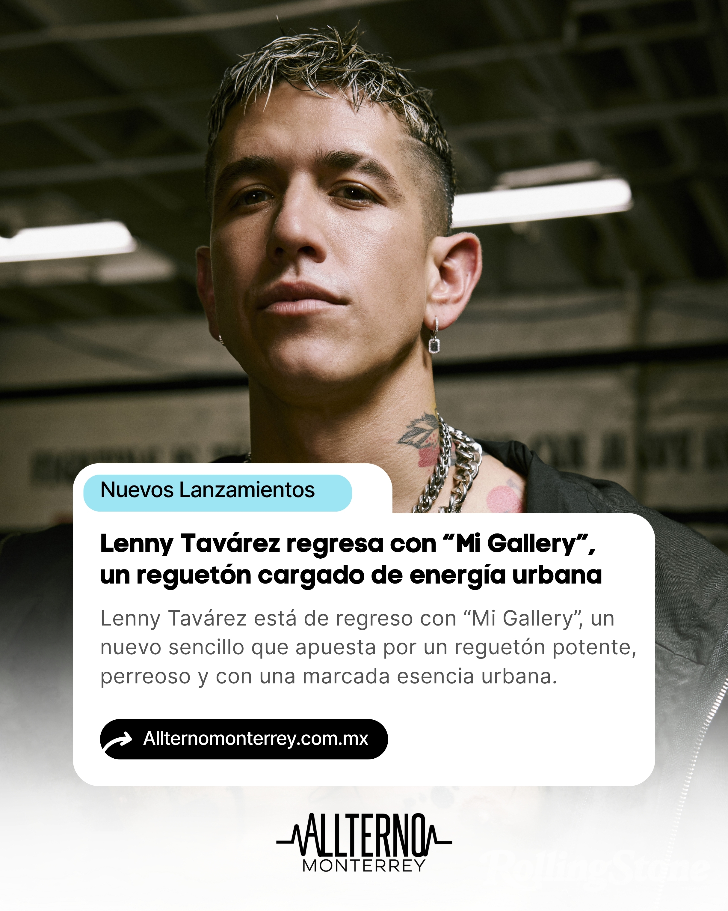 Lenny Tavárez regresa con “Mi Gallery”, un reguetón cargado de energía urbana