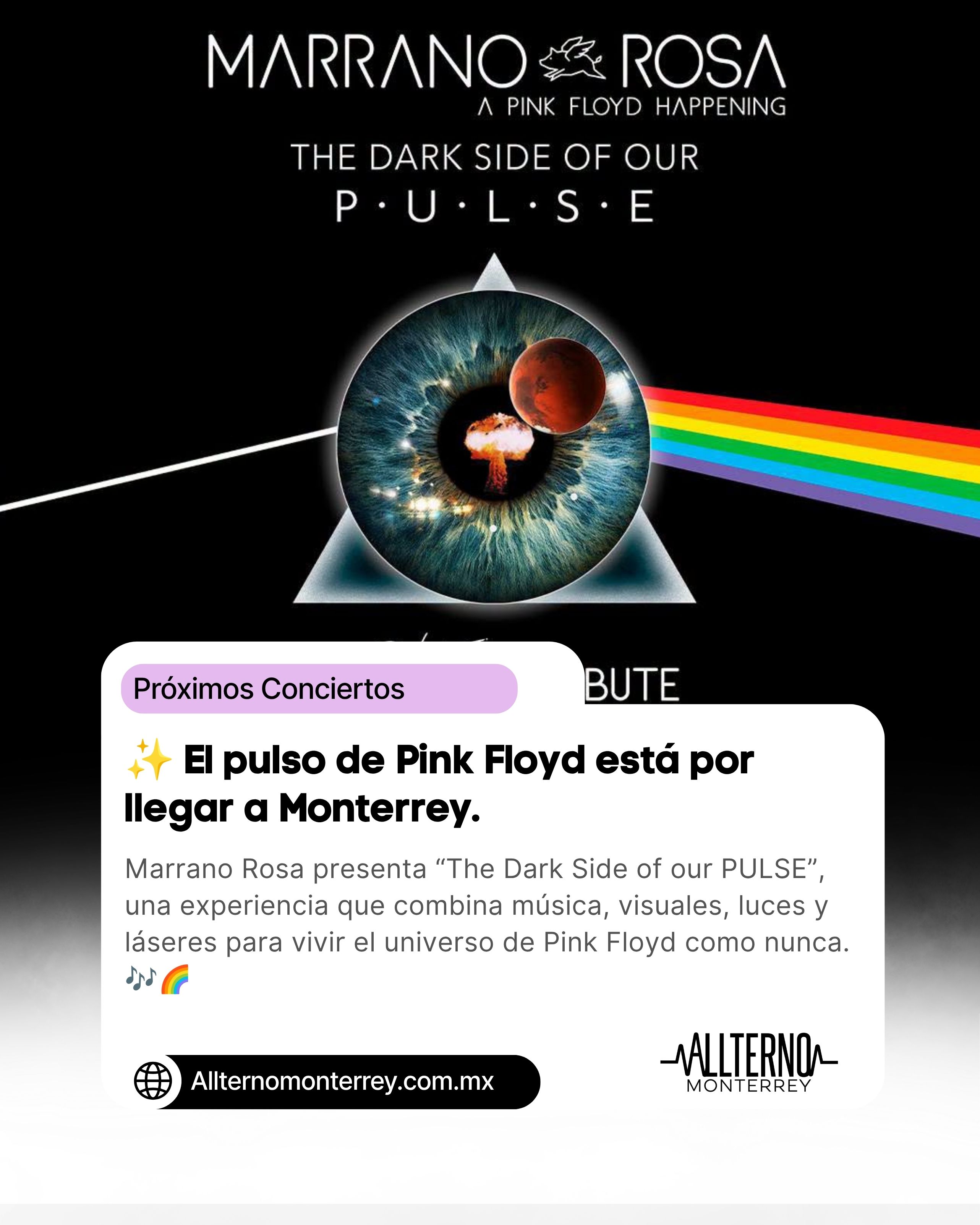 Marrano Rosa en Monterrey: tributo a Pink Floyd llega a la Arena Monterrey