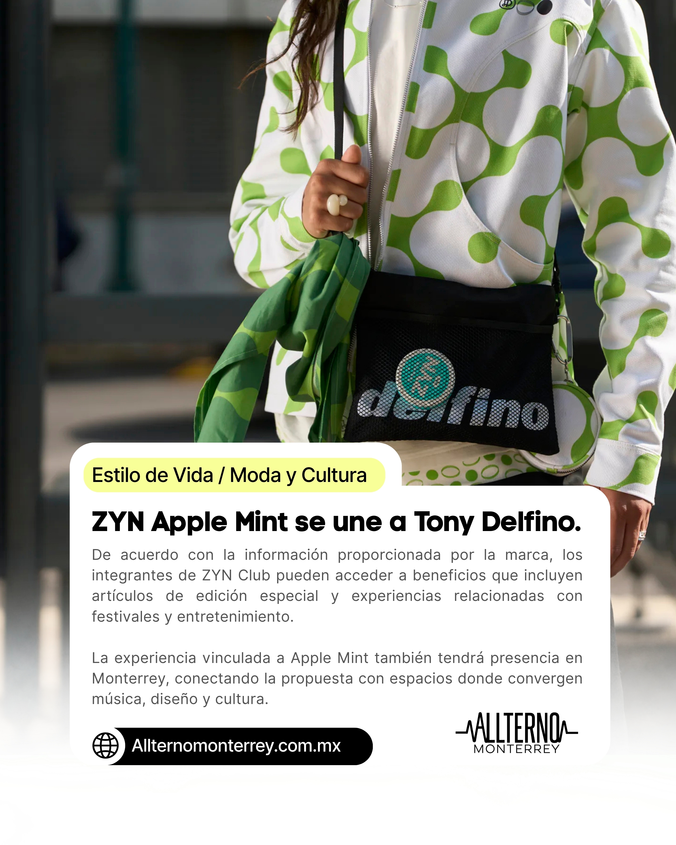 ZYN Apple Mint y Tony Delfino: una colaboración que une nicotina, streetwear y cultura mexicana